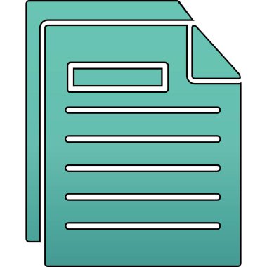 belge dosya simgesi düz biçimli 