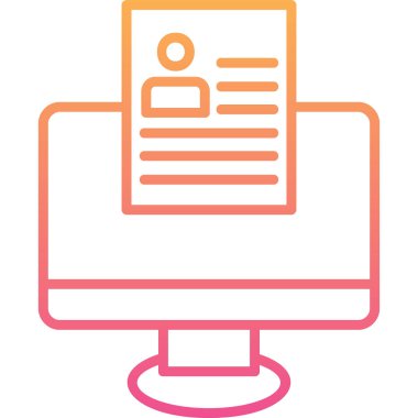 Çevrimiçi Web simgesi, vektör illüstrasyonu