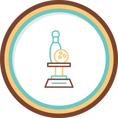 Bowling ödülü ikonu web tasarımı 