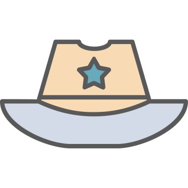 Şapka kutsal kişilerin resmi, basit vektör çizim 