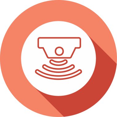 sensör simgesi, vektör illüstrasyonu basit tasarım