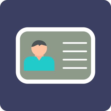 Ofis Kimliği Web simgesi, vektör illüstrasyonu