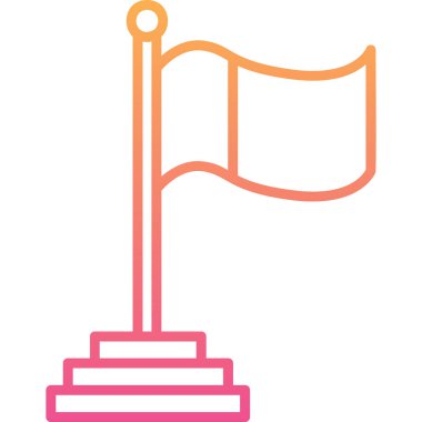 Bayrak. Web simgesi basit tasarım 