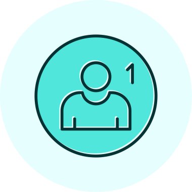 Takip simgesi, vektör illüstrasyonu basit tasarım