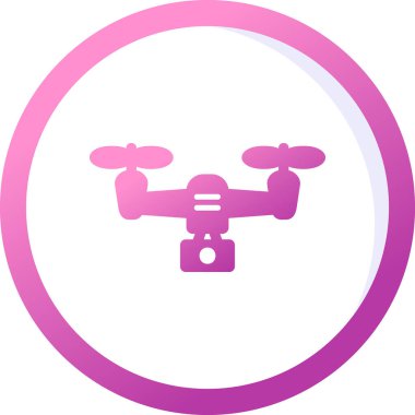 5g Drone simgesi, vektör illüstrasyonu, basit tasarım