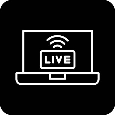 canlı yayın simgesi, basit biçim 