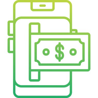 Çevrimiçi Bankacılık simgesinin vektör illüstrasyonu 