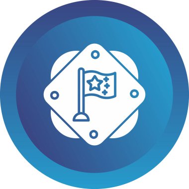 Çin bayrak simgesinin vektör illüstrasyonu