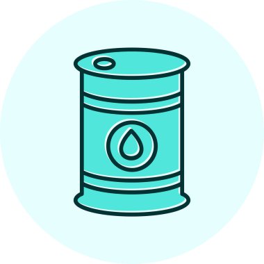 Petrol varil simge vektör çizim