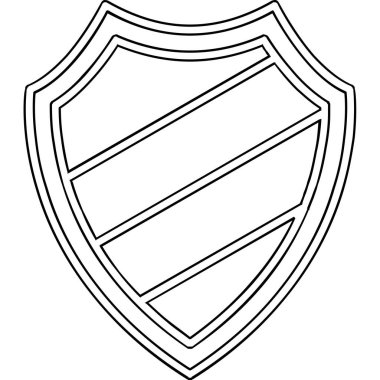 kalkan simgesi web basit illüstrasyon