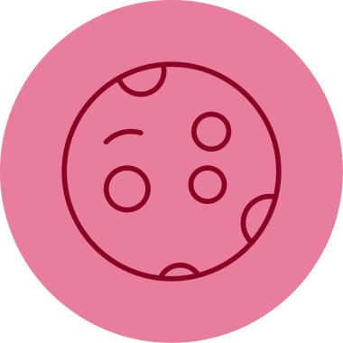 Merkür web simgesi vektör illüstrasyonu