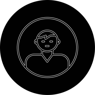 user icon, vector illustration simple design