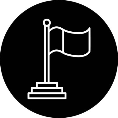 Bayrak. Web simgesi basit tasarım 
