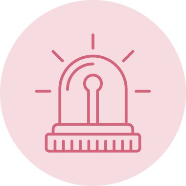 Modern Siren simgesinin vektör illüstrasyonu      