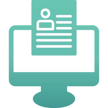 Çevrimiçi Web simgesi, vektör illüstrasyonu