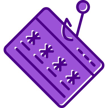 phishing simgesi, vektör illüstrasyonu basit tasarım