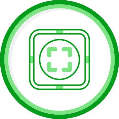 Tam Ekran simgesinin vektör illüstrasyonu        