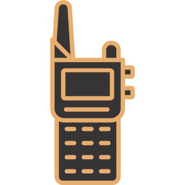 Walkie talkie simgesinin vektör çizimi