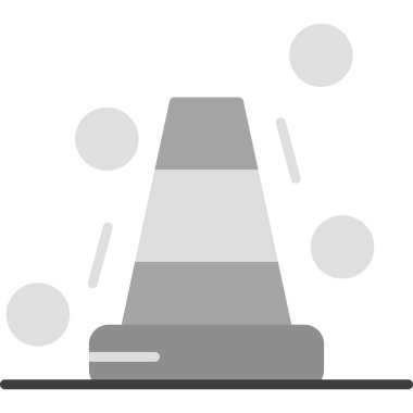 Bollard web simgesi vektör illüstrasyonu