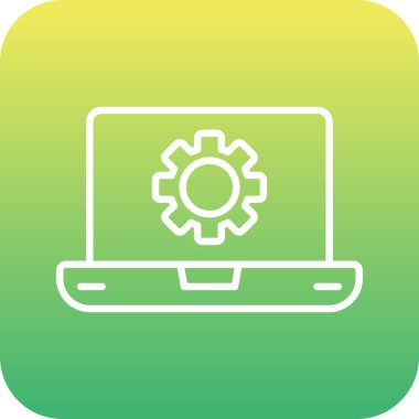 Yazılım web simgesi vektör illüstrasyonu