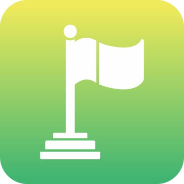 Bayrak. Web simgesi basit tasarım 