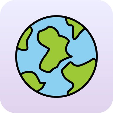 Toprak. Web simgesi vektör illüstrasyonu 