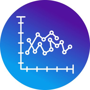 Analiz çizelgesi simgesi vektör illüstrasyonu 