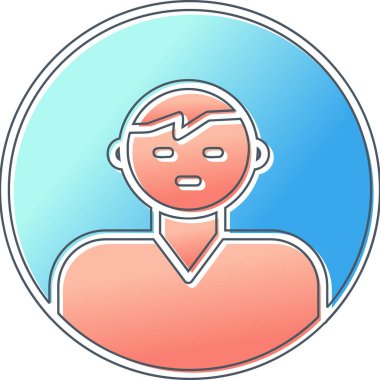 user icon, vector illustration simple design