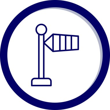 Modern Rüzgar İşareti simgesinin vektör illüstrasyonu                