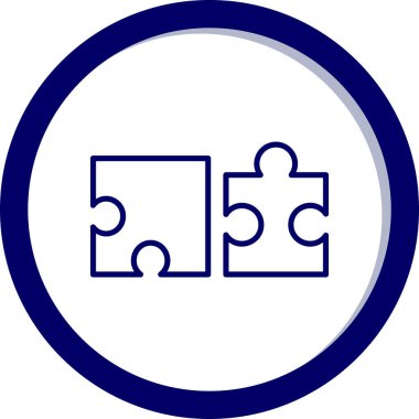 vektör illüstrasyonu, bulmaca ögesi simgesi 