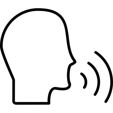 Konuşan Web simgesi vektör illüstrasyonu