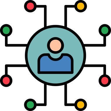 ağ bağlantısı simgesi ana hat biçiminde 