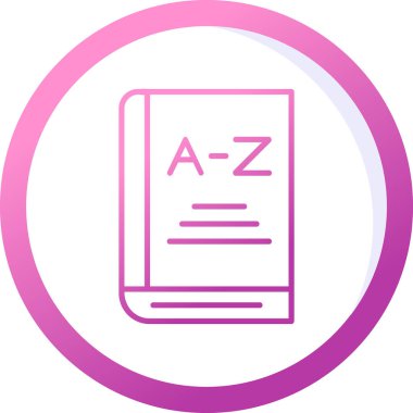 kitap simgesi, gramer konsepti, vektör illüstrasyonu