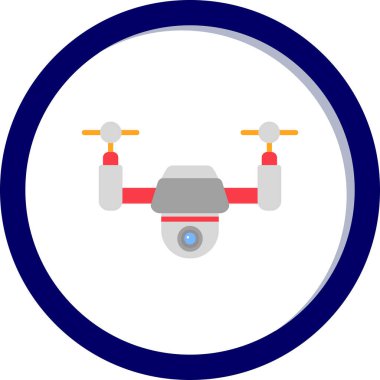 Drone simgesi vektör illüstrasyon tasarımı