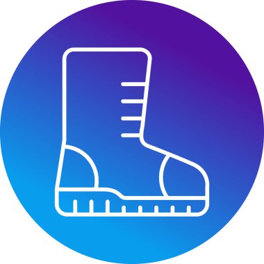 Ayakkabı simgesinin vektör illüstrasyonu