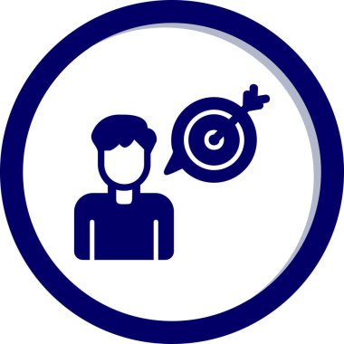 Amaç ağ simgesi vektör illüstrasyonu