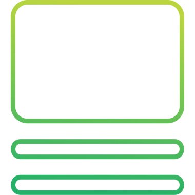 Dikdörtgen. Web simgesi basit illüstrasyon