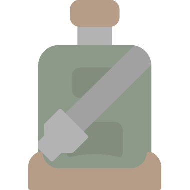 Araba koltuğu. Web simgesi basit illüstrasyon.