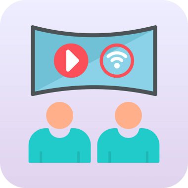 canlı yayın simgesi, basit biçim 