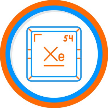 Xenon modern simgesinin vektör çizimi                      