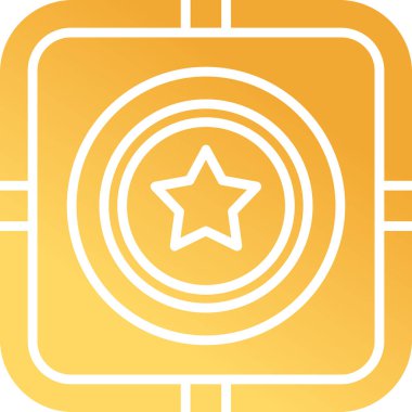 yıldız web simgesi basit illüstrasyon 