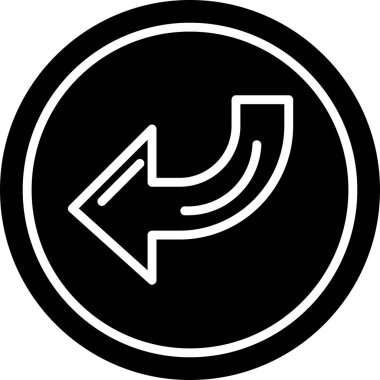 Ok simgesini, vektör illüstrasyonunu geri ver 