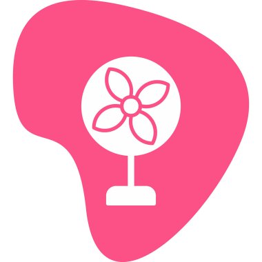 air fan simgesi, vektör illüstrasyonu basit tasarım