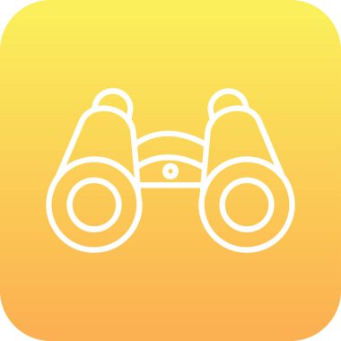 dürbün web simgesi, vektör çizim 