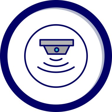 sensör simgesi, vektör illüstrasyonu basit tasarım