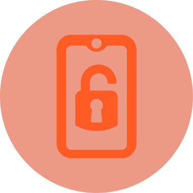 kilit düz simge vektör çizim