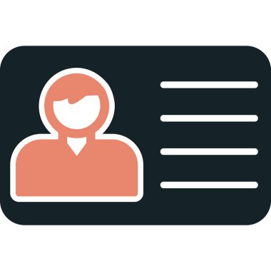 Ofis Kimliği Web simgesi, vektör illüstrasyonu