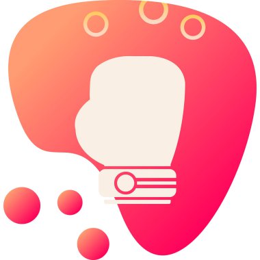 Boks eldiveni simge vektör çizim