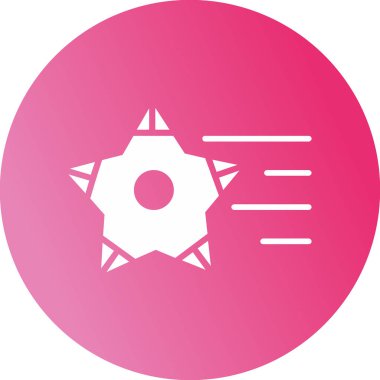 vector illustration of Shooting Stars icon