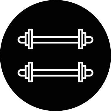 Ağırlıklandırılmış çubuk simgesi web basit illüstrasyon